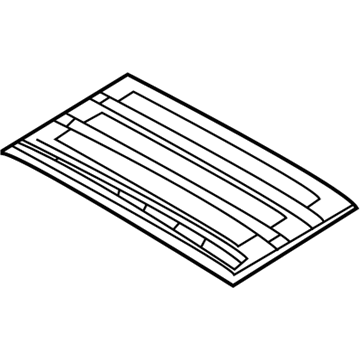 BMW 54-12-8-263-962 Ceiling Frame Covered Velours