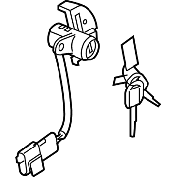 Kia 819801GB00 Door Key Sub Set, Right