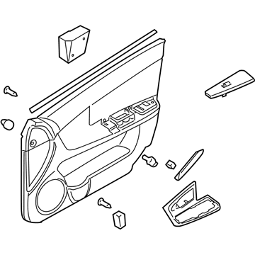 Kia 823012F040R8 Panel Complete-Front Door Trim
