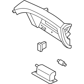 Hyundai 84540-3Q000-RAS Panel Assembly-Lower Crash Pad, RH