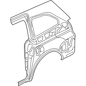 Honda 04636-TK8-A41ZZ Panel Set, R. RR. (Outer) (DOT)