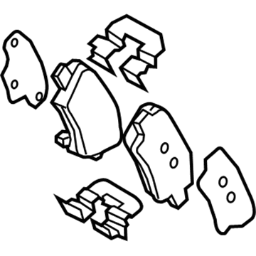 Hyundai 58302-F3A30 Rear Disc Brake Pad Kit