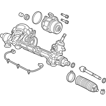 Honda 53650-TBH-C50 Rack Assembly, Power Steering (Eps) (Service)
