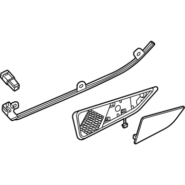 Lexus 67707-78120-C0 ORNAMENT SUB-ASSY, R