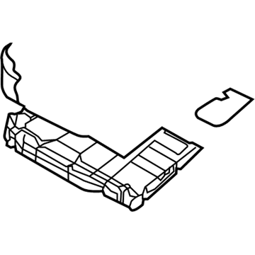 Hyundai 89210-3N550 Frame & Pad Assembly-Rear Seat Cushion