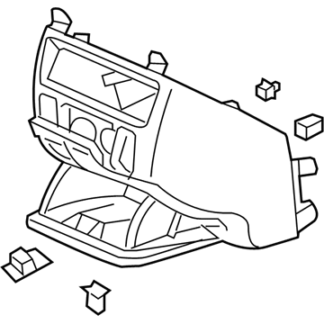 Honda 77291-SHJ-A81ZA Console Assy., Center (Lower) *G64L* (OLIVE)