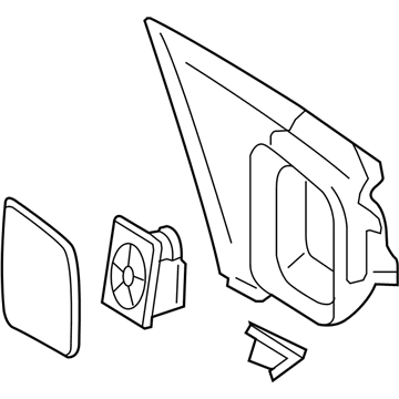 Ford 8G1Z-17683-E Mirror Assembly