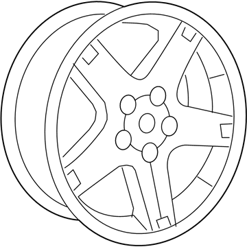 Mopar 52013710AA Aluminum Wheel