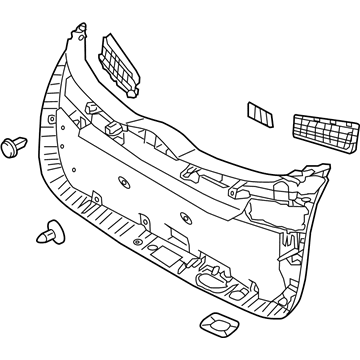 Hyundai 81750-D3000-TRY Panel Assembly-Tail Gate Trim