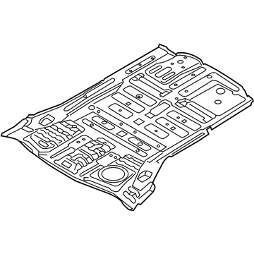 Hyundai 65512-B8000 Panel-Rear Floor