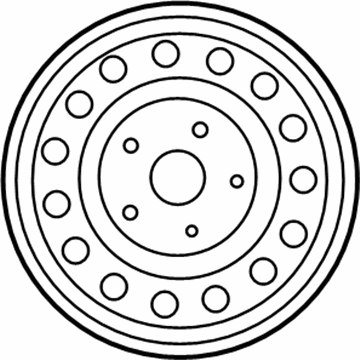 Hyundai 52910-2H050 Steel Wheel Assembly