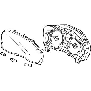 Acura 78100-TZ6-A51 Meter Assembly, Combination (Rewritable)