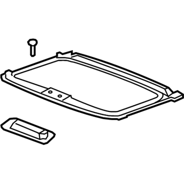 Acura 70600-TK4-A02ZA Sunshade Assembly (Gray)