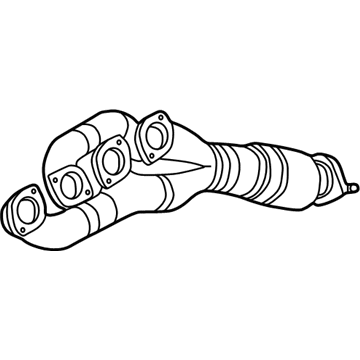 BMW 11-62-1-437-495 Exchange. Exhaust Manifold With Catalyst