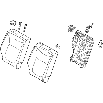 Kia 89400E4100ASK Back Assembly-Rear Seat RH