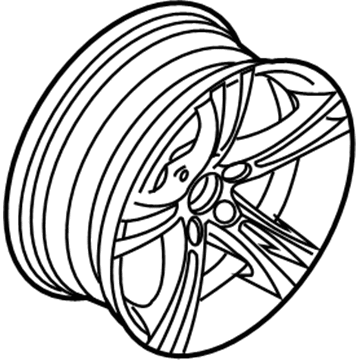 BMW 36-11-2-282-991 M Double Spoke 184-Single wheel without tire