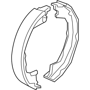 Mopar 68003589AA Parking Brake Shoe And Lining Kit