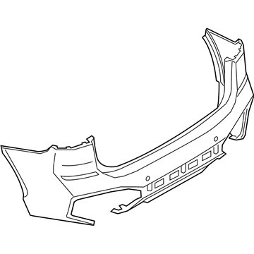 BMW 51-12-8-067-668 Panel, Bumper, Primed, Rear