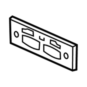 Infiniti 96210-3JA0A Bracket-Licence Plate