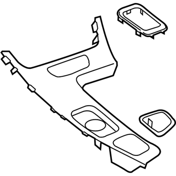 GM 26676595 Plate Asm-Front Floor Console Accessory Trim *Black