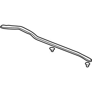 Acura 74143-S84-A00 Rubber, Rear Hood Seal