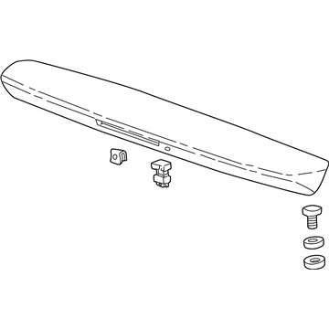 Honda 74900-S9V-A11ZB Garnish, Tailgate Spoiler *B92P* (NIGHTHAWK BLACK PEARL)