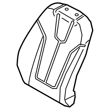 Hyundai 88460-J3010-PME Front Right-Hand Seat Back Covering Assembly