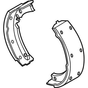 GM 19256491 Shoe Kit, Rear Brake