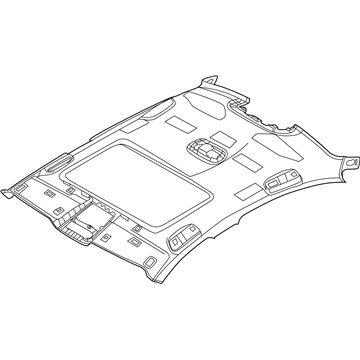 BMW 51-44-7-419-739 Headlining, Lift-Up & Slide-Back Sunroof