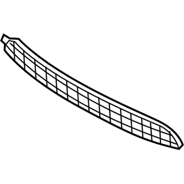 Kia 865611U500 Front Bumper Mesh, Center