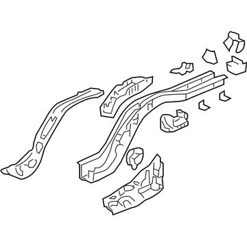 Honda 65610-SDA-A00ZZ Frame, R. RR.