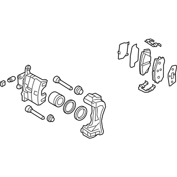 Kia 58110D5100 Front Brake Assembly, Left