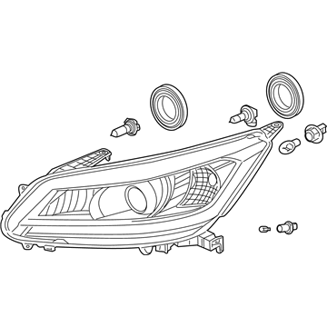 Honda 33150-T2A-A21 Headlight Assembly, Driver Side