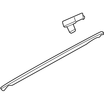 GM 92277513 Molding, Front Side Door Window Belt Outer Reveal