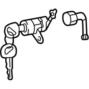 Kia 819703CA00 Door Key Sub Set, Left