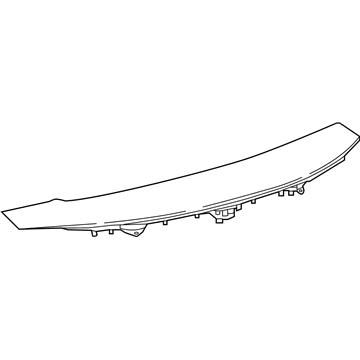 Lexus 76085-11900 Spoiler Sub-Assy, Rear