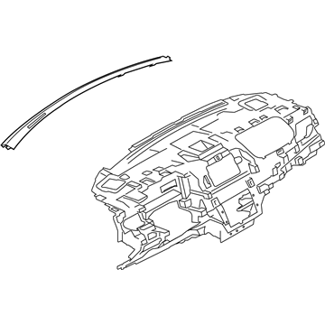 Ford EJ7Z-78045G66-AE Defroster Grille