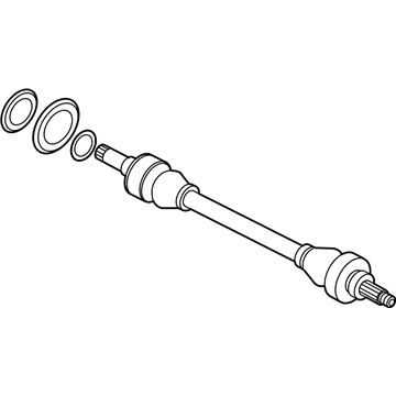 BMW 33-20-7-566-087 Left Cv Axle Shaft