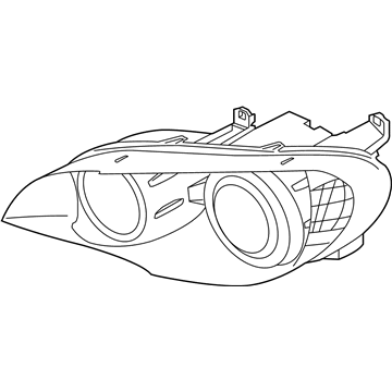 BMW 63-11-7-287-017 Composite Headlamp Left