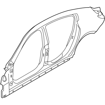 BMW 41-00-7-494-283 SIDE FRAME, EXTERIOR, LEFT