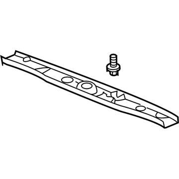 Honda 84443-S9V-A01ZC Garnish Assy., Tailgate (Upper) *YR204L* (LIGHT SADDLE)