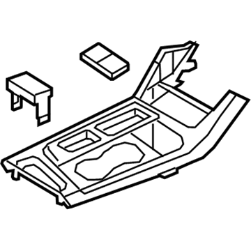 Hyundai 84650-C2000-TRY Cover Assembly-Console Upper