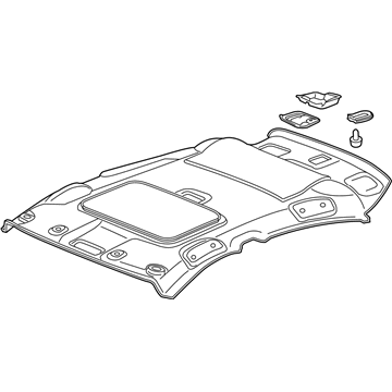 Honda 83200-T7W-A01ZB LINING ASSY., ROOF *NH900L* (DEEP BLACK)