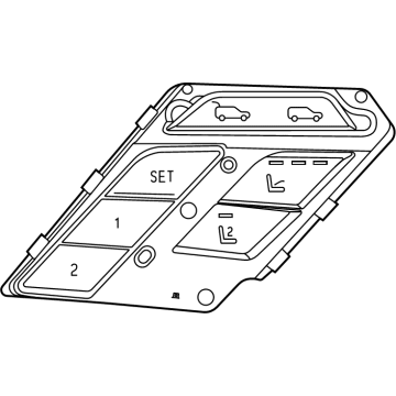 BMW 61-31-9-436-053 OPERATING UNIT, SEAT EXTRA F