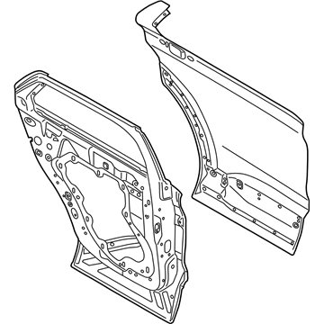 Ford LC5Z-7824630-B DOOR ASY - REAR