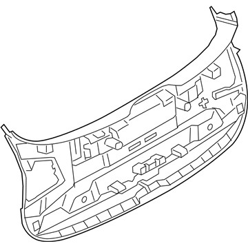 BMW 51-49-7-435-057 Lower Tail Lid Trim Panel