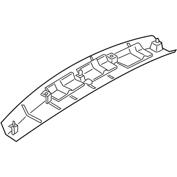 BMW 51-49-7-451-581 UPPER TRUNK LID TRIM PANEL