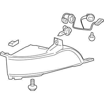 GM 25797624 Fog Lamp Assembly