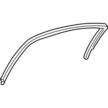 Mopar 4780162AI WEATHERSTRIP-Rear Door Flush Glass