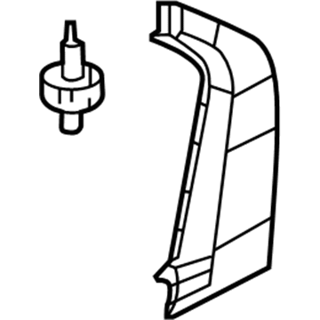 Honda 72761-TR3-A00 Garnish, L. RR.RR. Door Pillar